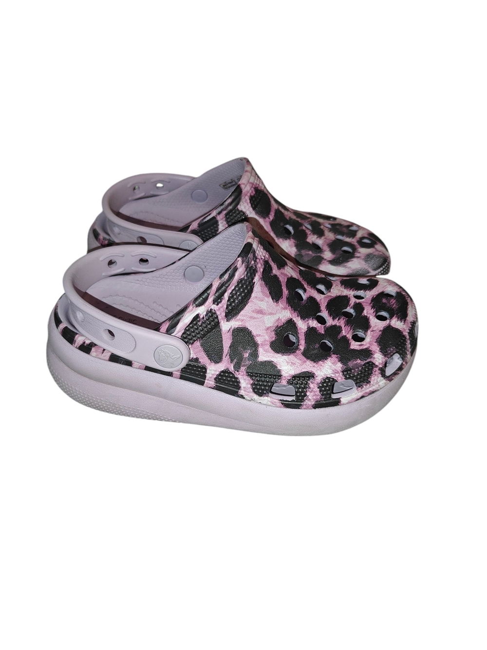 Crocs Kids Cutie Crush Animal Clogs Leopard Size 1Y